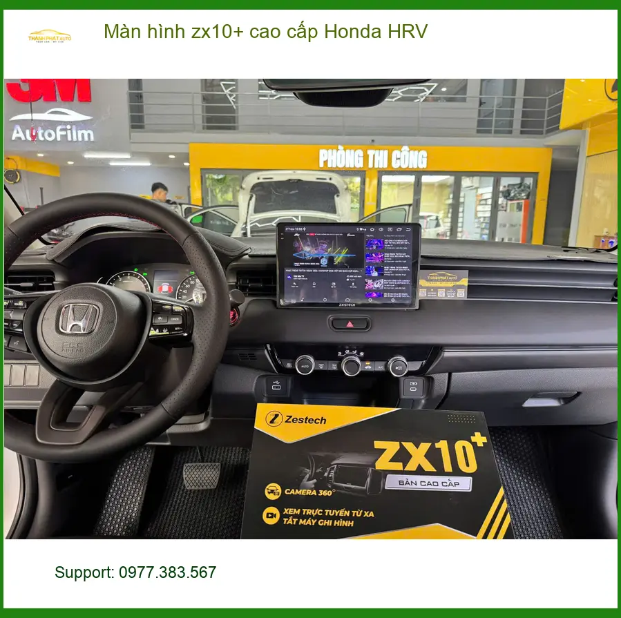 Anh Khải lắp màn hình ZX10+ cao cấp Honda HRV ở Quận 4 ảnh thực tế 4