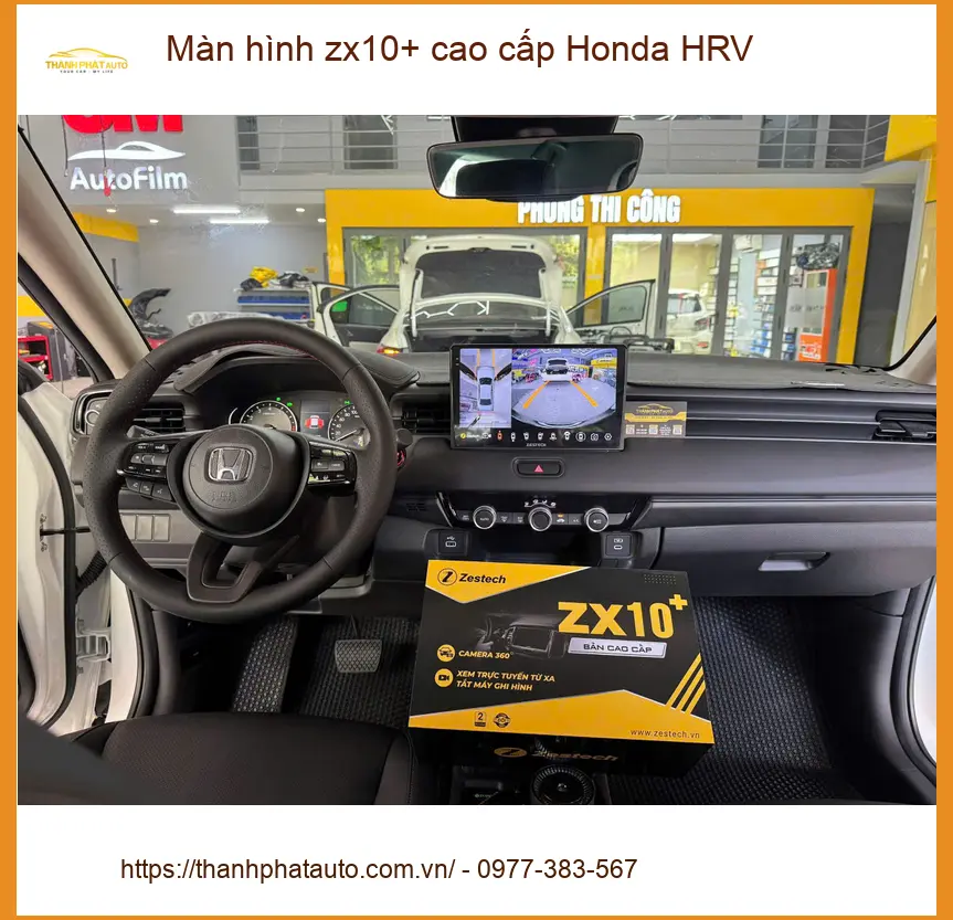 Anh Minh Khôi nâng cấp Màn hình ZX10+ cao cấp Honda HRV Quận 9
