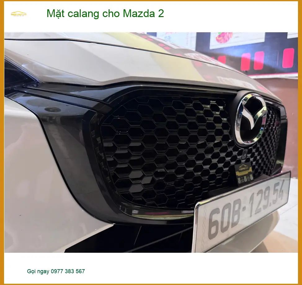 Chị Thanh Thúy độ mặt calang cho Mazda 2 tại Quận 7 vì muốn xe trông nổi bật hơn ảnh thực tế 5