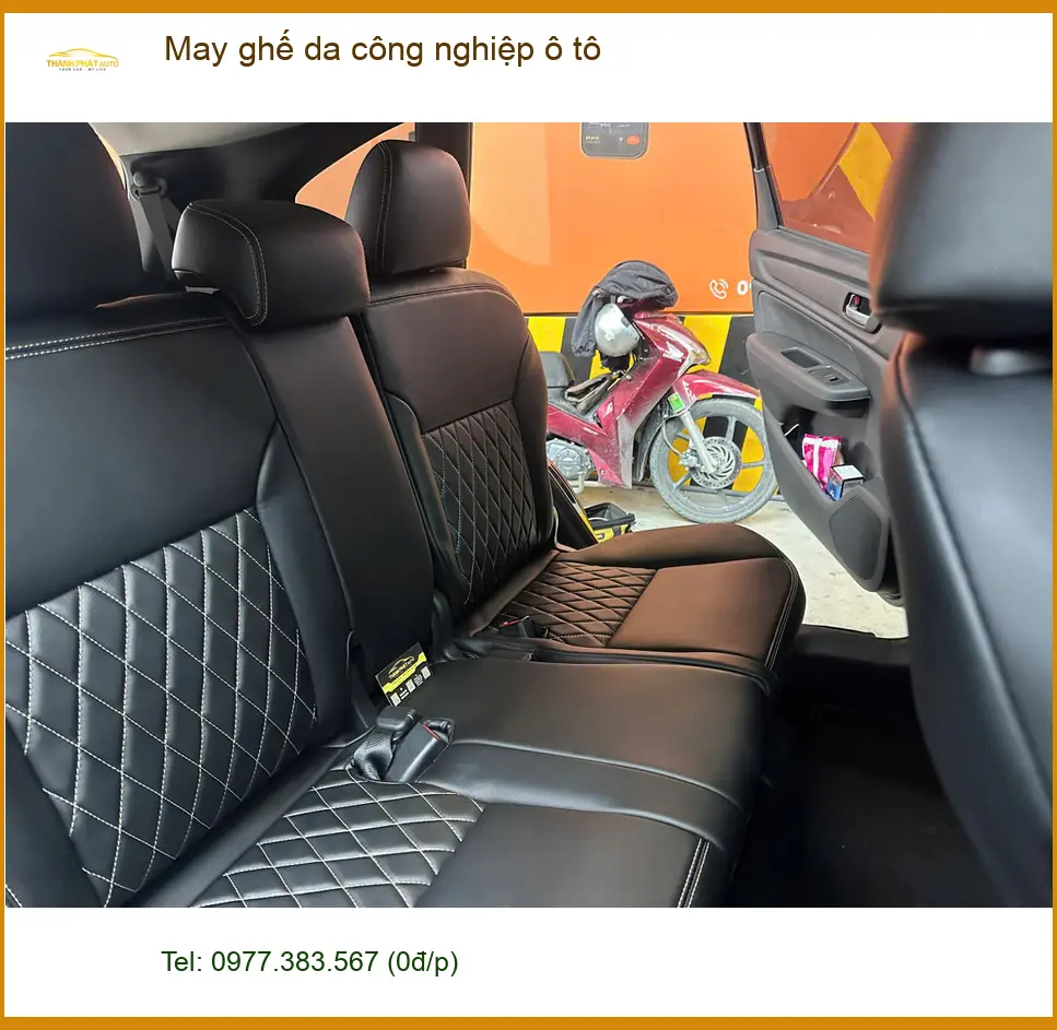 Anh Khải may ghế da công nghiệp ô tô Honda CRV tại Quận Tân Bình ảnh thực tế 4