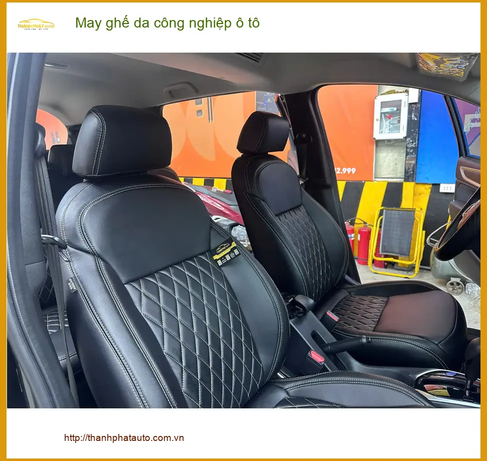 Anh Khang may ghế da công nghiệp ô tô Hyundai Accent tại Hóc Môn