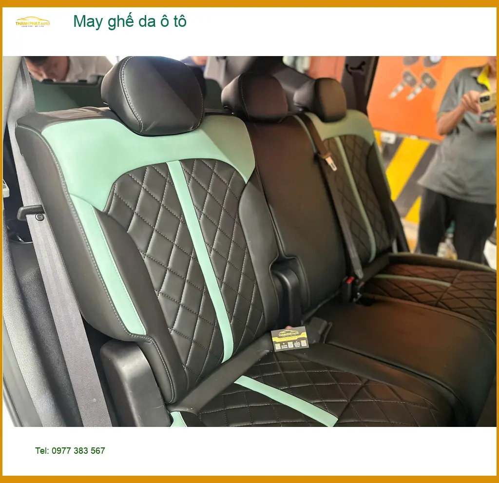Chú Minh may ghế da ô tô Honda CR-V tại Quận 12, nội thất sang trọng hơn ảnh thực tế 2