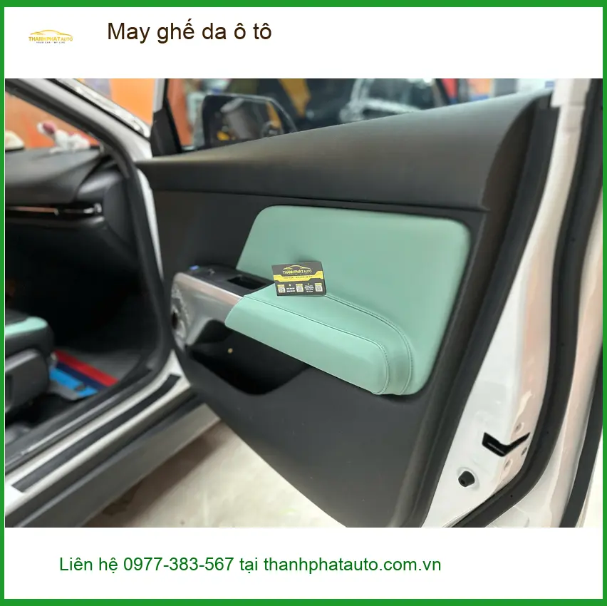 Chị Thư may ghế da ô tô Hyundai Accent tại Thủ Đức để nội thất mới mẻ ảnh thực tế 4