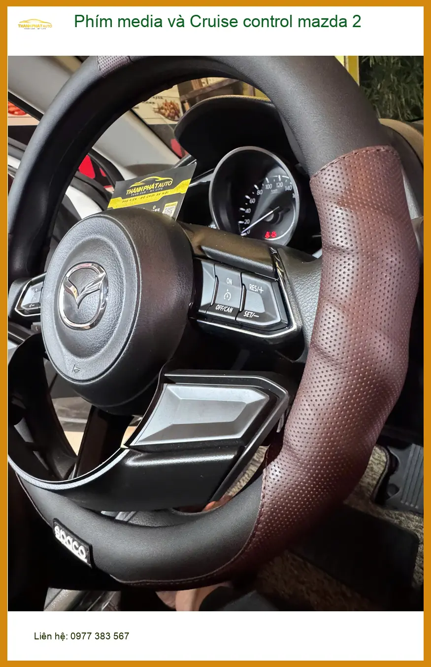 Chị Thảo nâng cấp Phím media và Cruise control Mazda 2 tại Cần Giờ ảnh thực tế 4