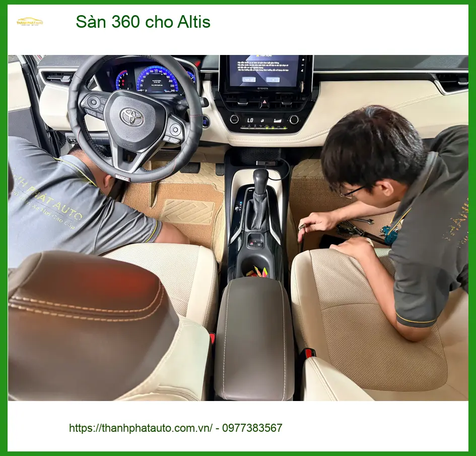 Chị Minh Thư lắp lót sàn 360 độ cho Altis tại Quận 6 giữ nội thất sạch