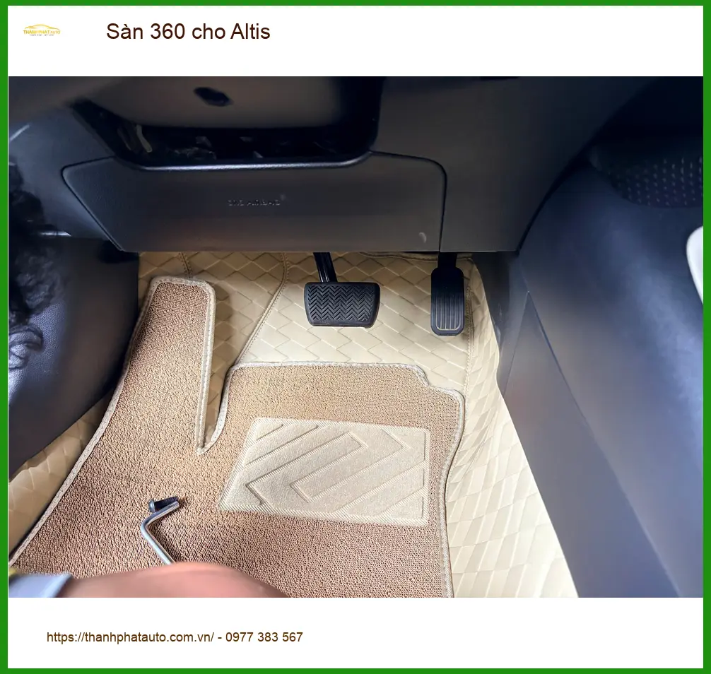 Chị Minh Thư lắp lót sàn 360 độ cho Altis tại Quận 6 giữ nội thất sạch ảnh thực tế 3