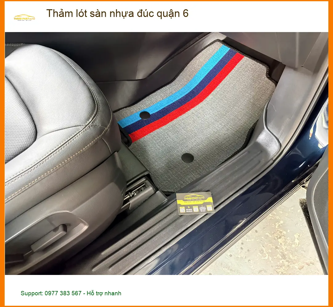 Địa Chỉ Lắp Thảm Lót Sàn Ô Tô lót sàn nhựa đúc quận 6 - Giá Tốt TPHCM ảnh thực tế 2