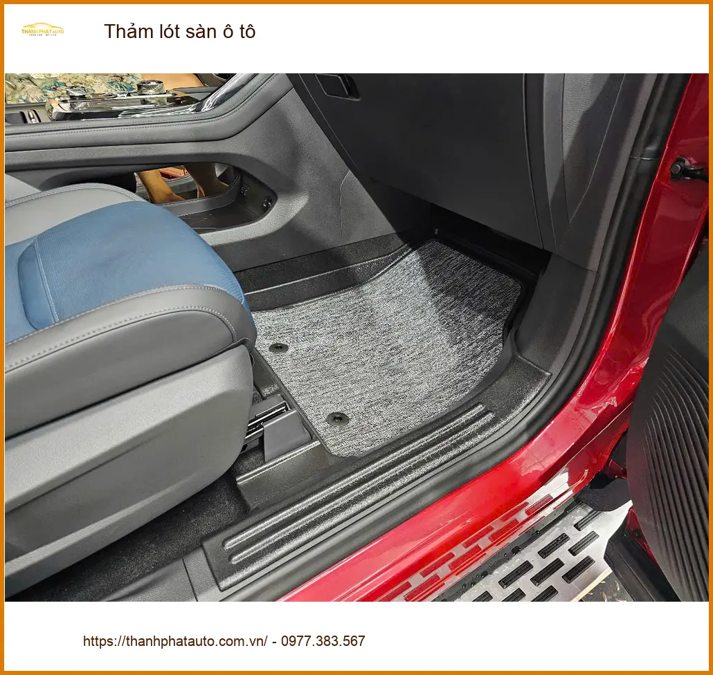 Anh Dũng làm thảm lót sàn ô tô cho Nissan Kicks Bình Chánh, nội thất sạch ảnh thực tế 2