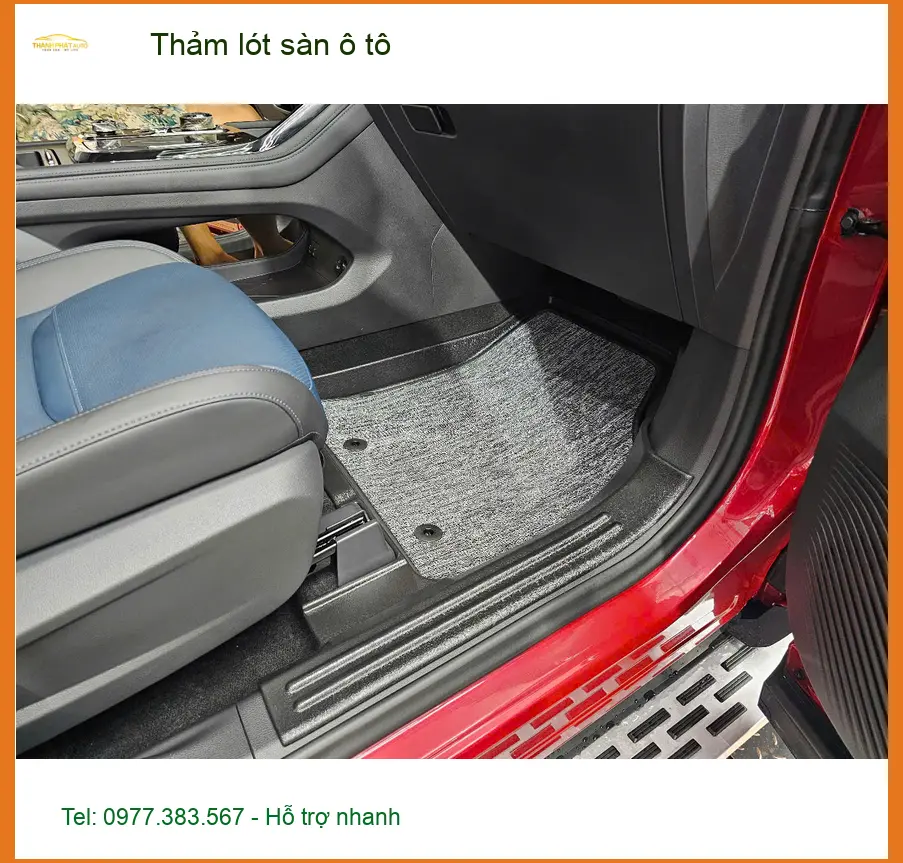 Chị Thùy thay thảm lót sàn ô tô Hyundai Accent tại Hóc Môn vì thảm cũ đã rách ảnh thực tế 3