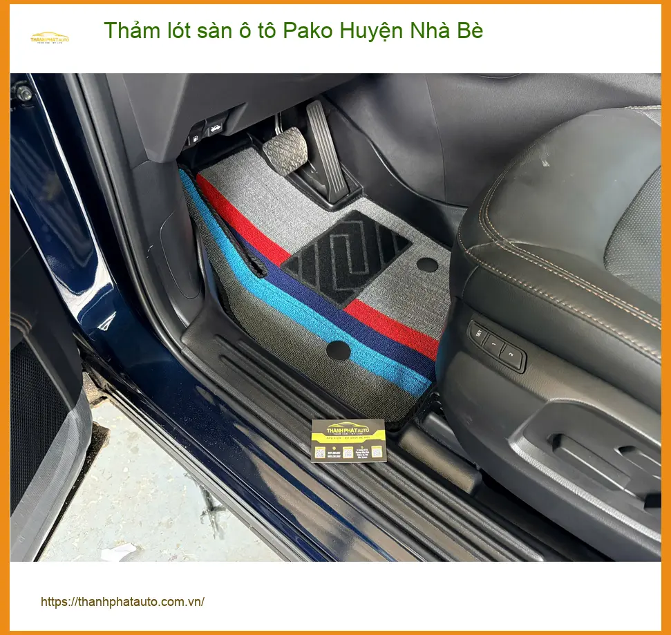Nơi May Thảm Lót Sàn Ô Tô lót sàn ô tô Pako Huyện Nhà Bè - Giá Tốt TPHCM ảnh thực tế 2