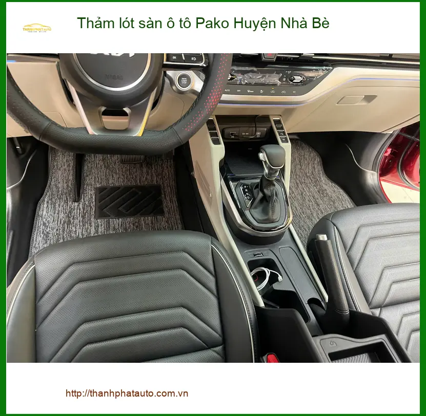 Nơi May Thảm Lót Sàn Ô Tô lót sàn ô tô Pako Huyện Nhà Bè - Giá Tốt TPHCM ảnh thực tế 3