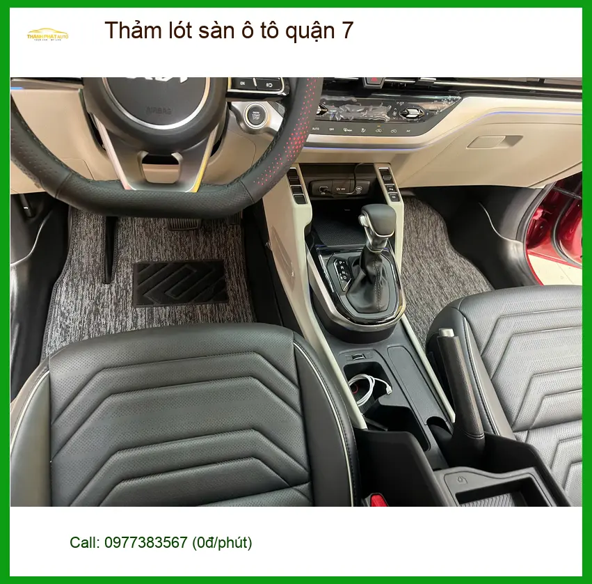 Trung Tâm Lắp Thảm Lót Sàn Ô Tô lót sàn ô tô quận 7 - Lắp Đặt Uy Tín TPHCM ảnh thực tế 3