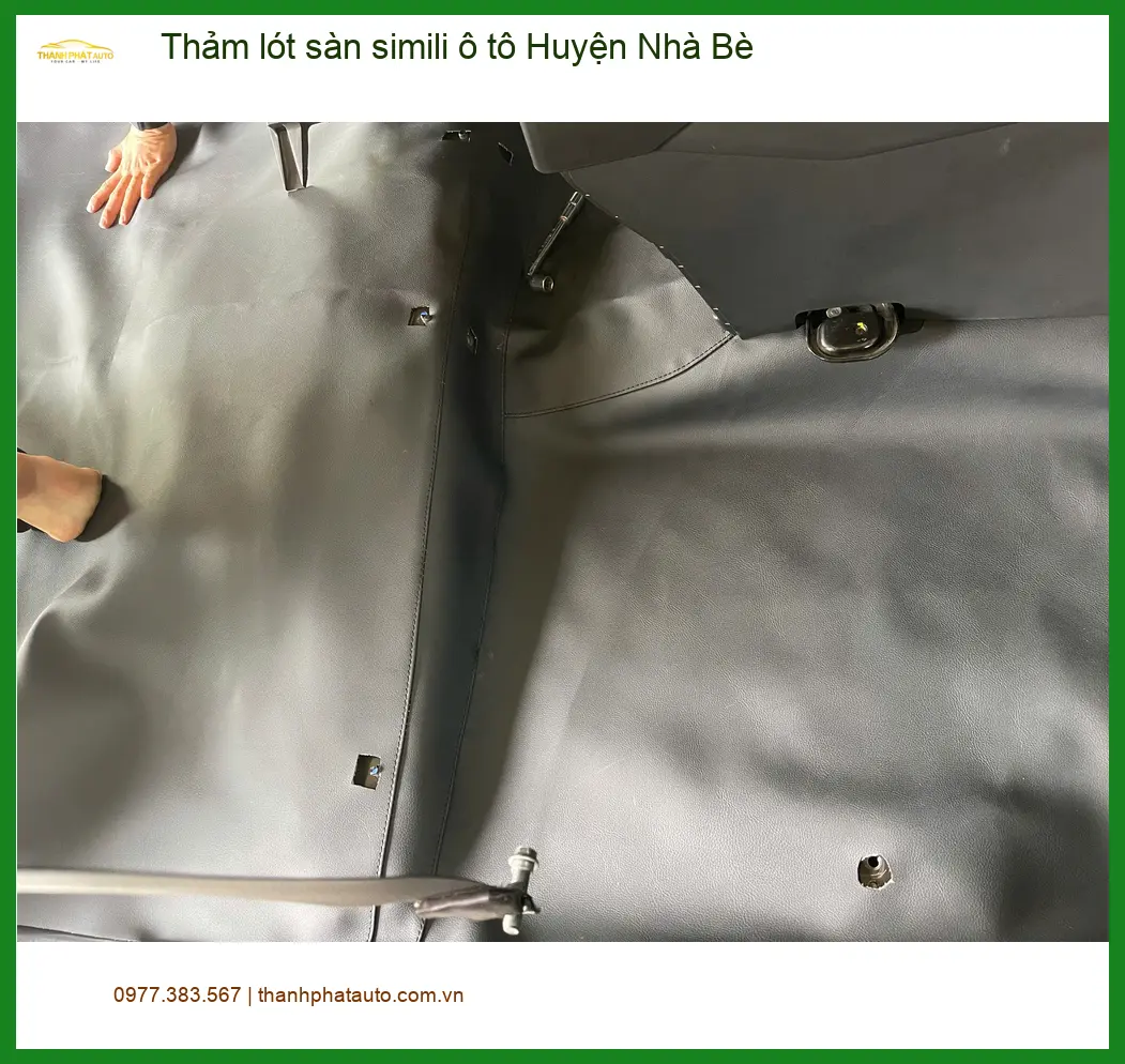 Nơi May Thảm Lót Sàn Ô Tô lót sàn simili ô tô Huyện Nhà Bè - Giá Tốt TPHCM ảnh thực tế 3