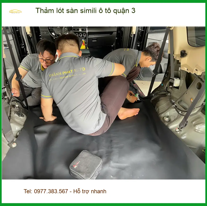 Nơi May Thảm Lót Sàn Ô Tô lót sàn simili ô tô quận 3 - Giá Tốt TPHCM ảnh thực tế 2