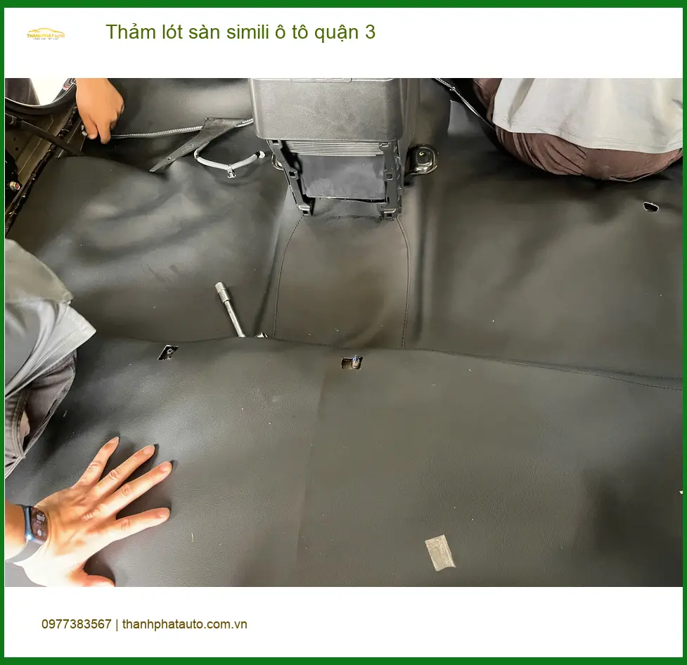 Nơi May Thảm Lót Sàn Ô Tô lót sàn simili ô tô quận 3 - Giá Tốt TPHCM ảnh thực tế 3