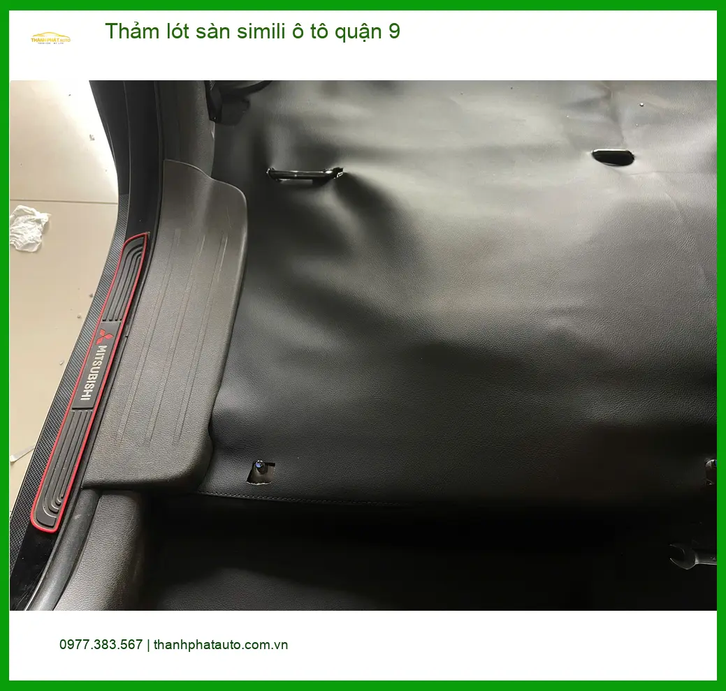 Địa Chỉ Lắp Thảm Lót Sàn Ô Tô lót sàn simili ô tô quận 9 - Giá Tốt TPHCM ảnh thực tế 3