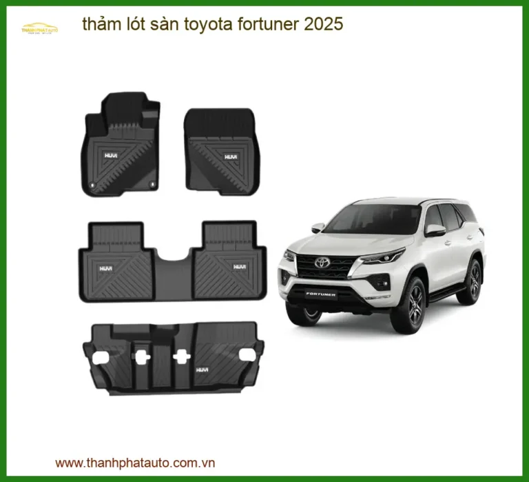 Thảm lót sàn Toyota Fortuner 2025 - Trung Tâm Lắp Đặt Chính Hãng TPHCM