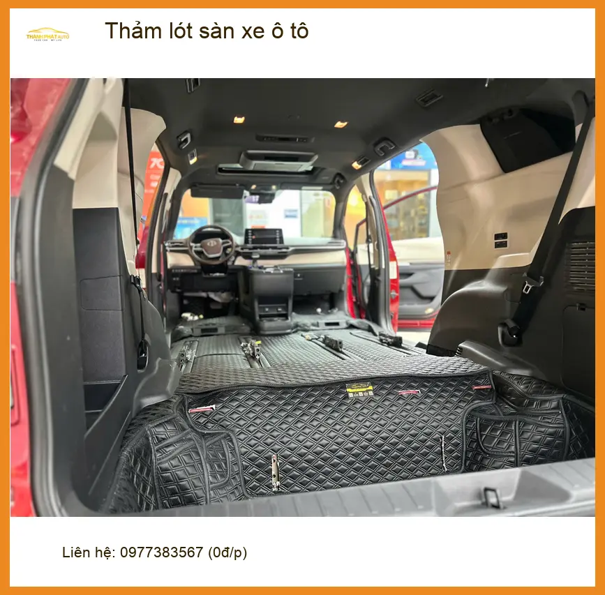 Chị Phượng thay thảm lót sàn ô tô Hyundai Santa Fe tại Quận 12 cho sạch ảnh thực tế 4