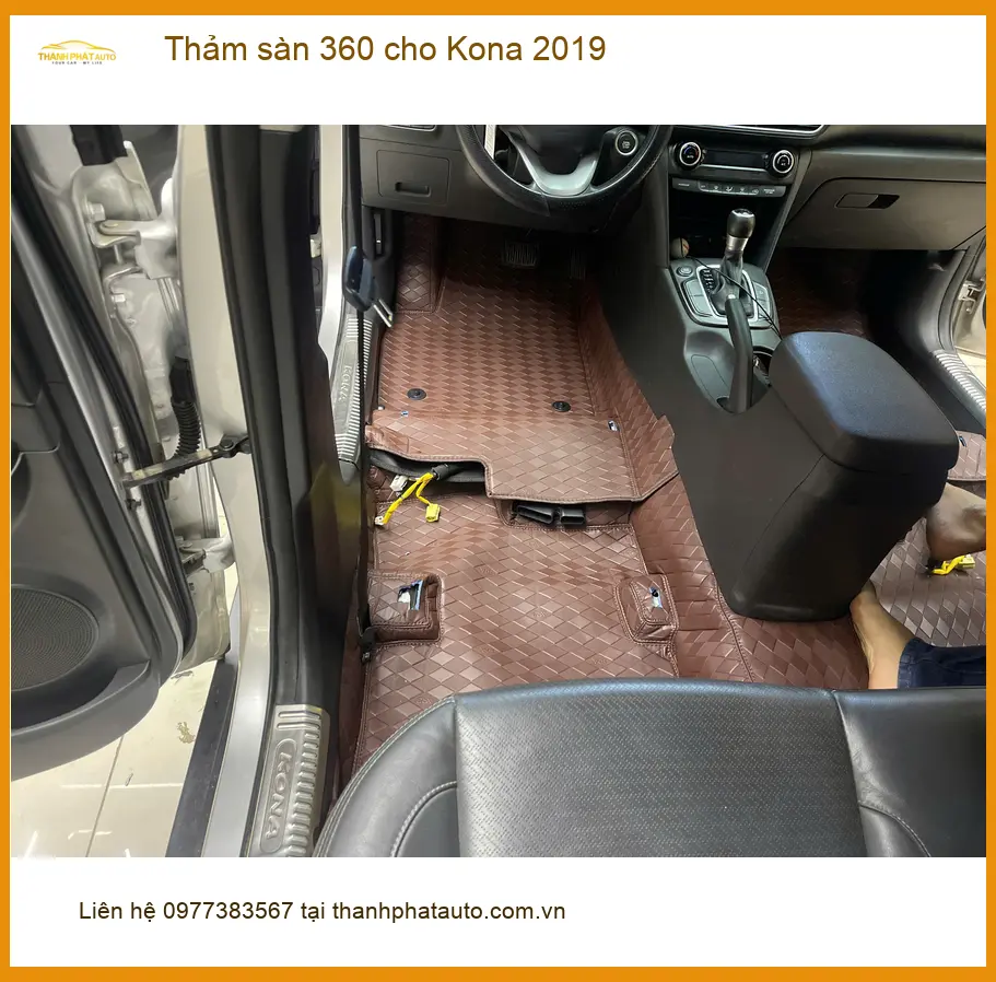 Cô Hồng thay thảm sàn 360 cho Kona 2019 tại Quận 12 chống bụi bẩn hiệu quả ảnh thực tế 5