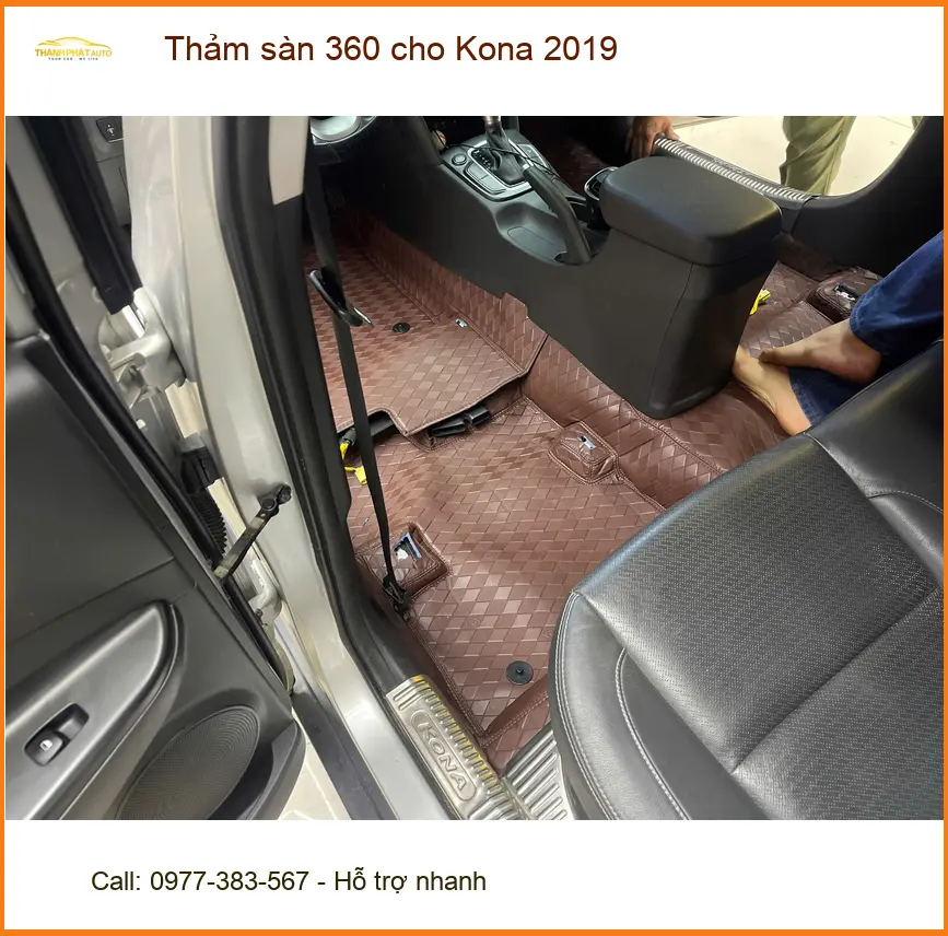 Anh Quang bọc thảm sàn 360 cho Kona 2019 tại Quận 9 muốn nội thất luôn sạch sẽ ảnh thực tế 2