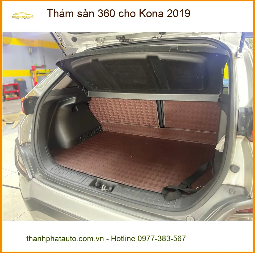 Chị Hương Giang lắp thảm sàn 360 cho Kona 2019 tại Quận 3 ảnh thực tế 2