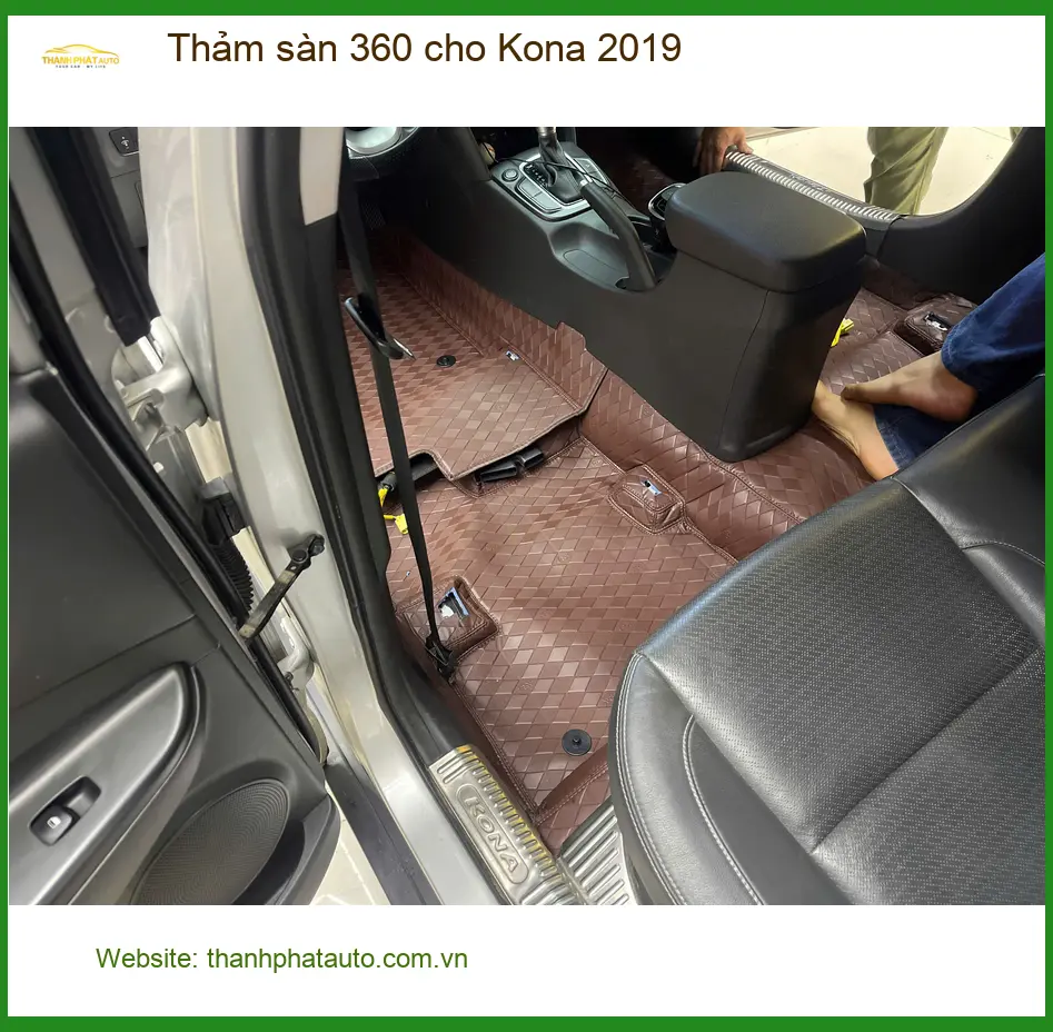 Chị Hương Giang lắp thảm sàn 360 cho Kona 2019 tại Quận 3 ảnh thực tế 4