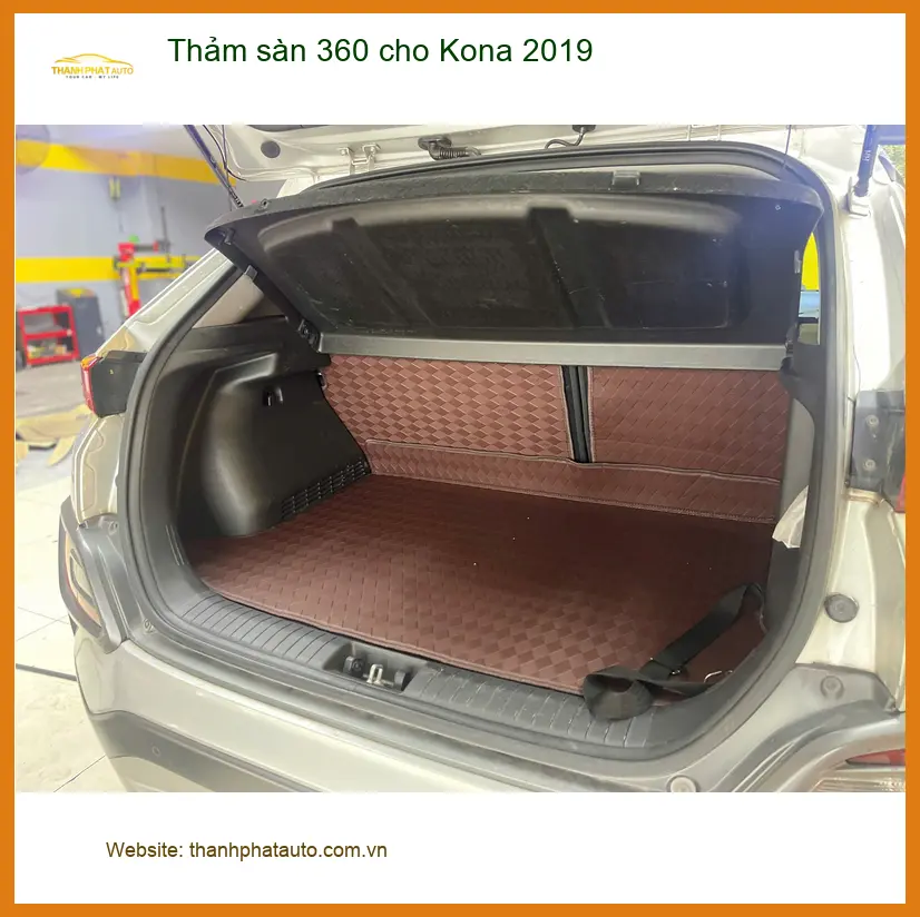 Anh Khang lắp thảm sàn 360 cho Kona 2019 tại Quận Bình Tân vì thảm cũ đã xuống cấp ảnh thực tế 4