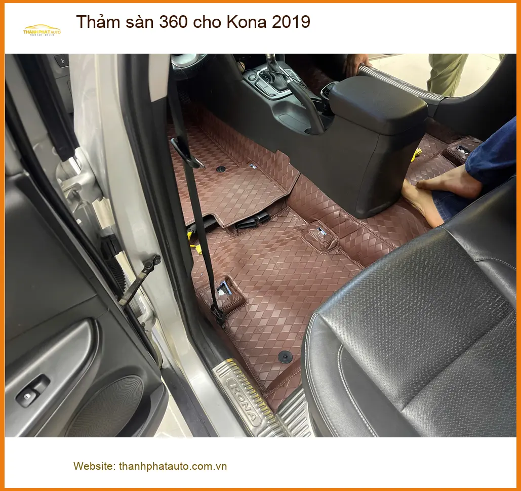 Anh Khang lắp thảm sàn 360 cho Kona 2019 tại Quận Bình Tân vì thảm cũ đã xuống cấp ảnh thực tế 5