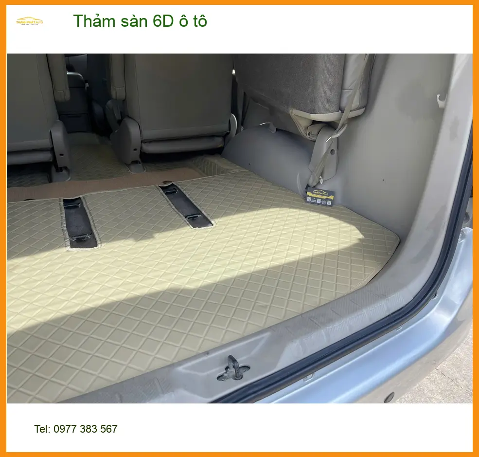 Chị An lắp thảm sàn 6D ô tô cho Outlander tại Quận 2 để nội thất sạch đẹp ảnh thực tế 4