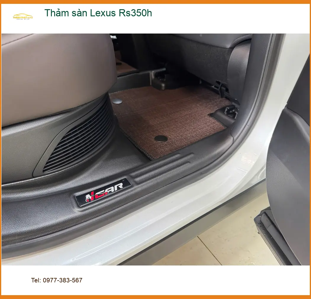 Anh Khải thay thảm sàn Lexus Rs350h tại Quận Gò Vấp để nội thất luôn sạch đẹp ảnh thực tế 4