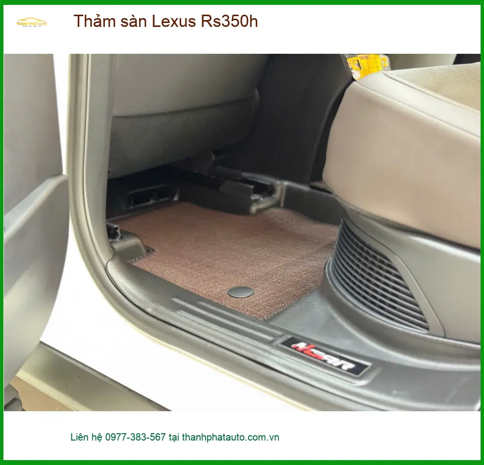 Chị Yến thay thảm sàn Lexus Rs350h tại Củ Chi giữ xe luôn mới ảnh thực tế 2