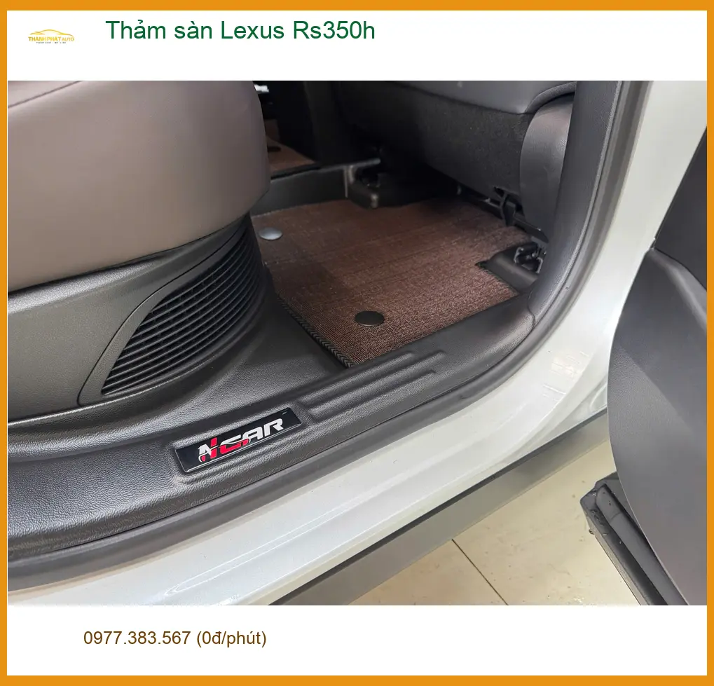 Chị Thảo lắp thảm sàn cao cấp cho Lexus RS350h ở Quận Tân Bình, xe sang phải dùng đồ xịn ảnh thực tế 2