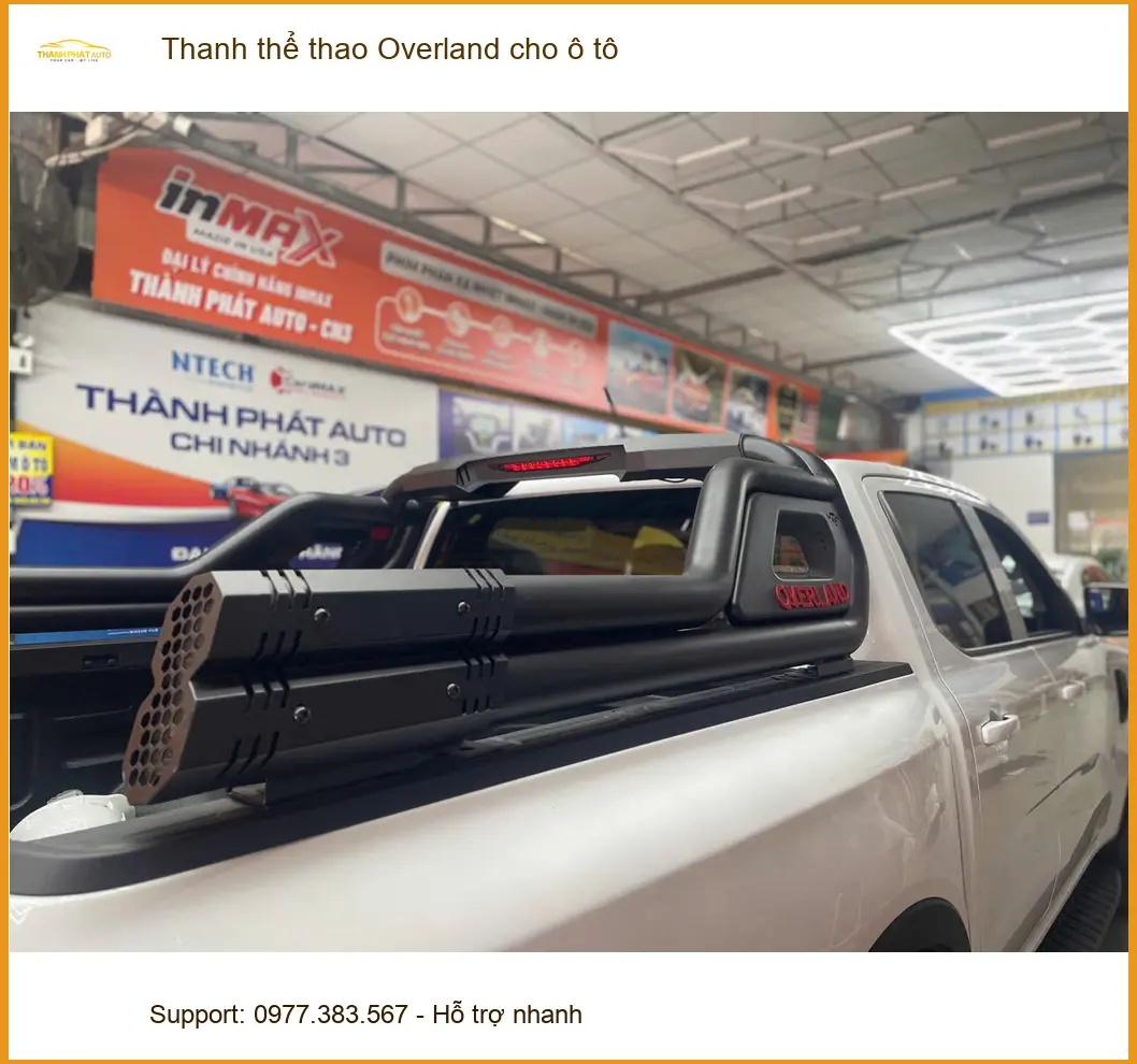 Anh Dũng lắp thanh thể thao Overland cho Toyota Hilux tại Quận Phú Nhuận