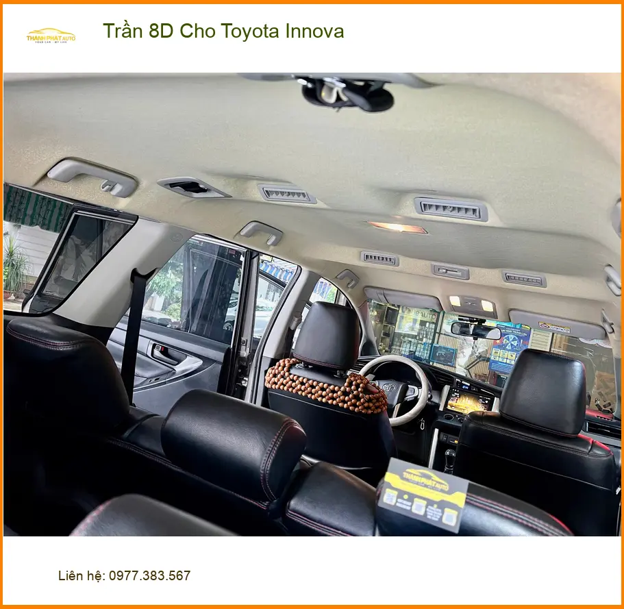 Chú Phát bọc Trần 8D Toyota Innova tại Quận Bình Thạnh giúp xe sang hơn