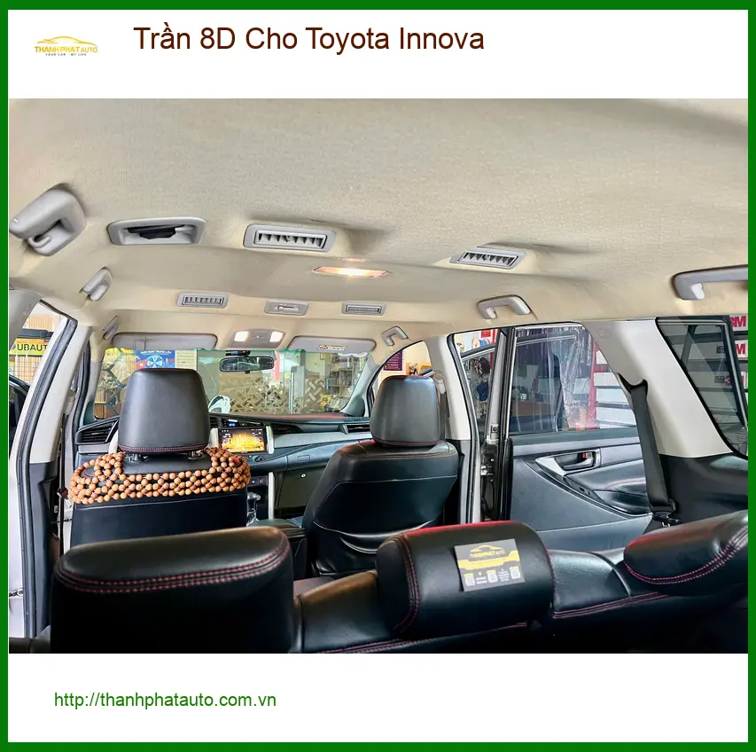 Chú Phát bọc Trần 8D Toyota Innova tại Quận Bình Thạnh giúp xe sang hơn ảnh thực tế 3