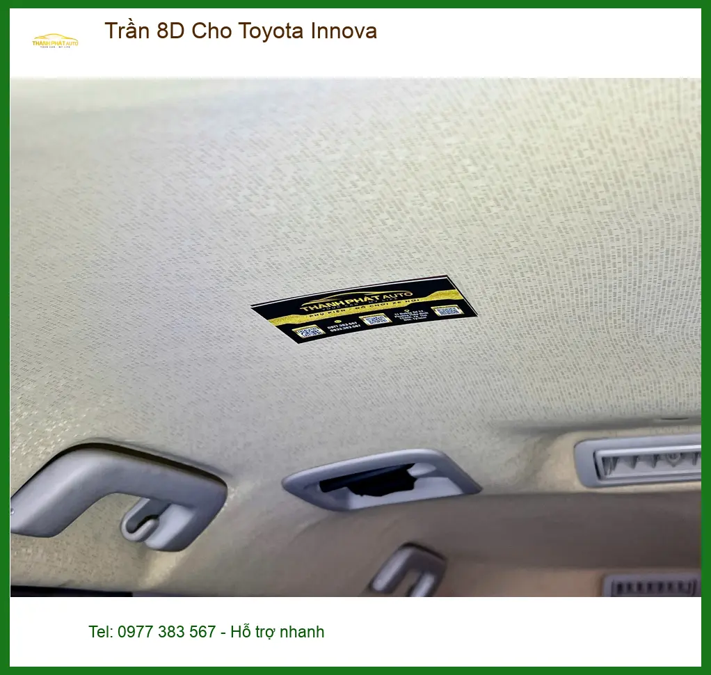 Anh Kiên bọc Trần 8D Toyota Innova tại Nhà Bè để xe sang trọng và mát hơn ảnh thực tế 2