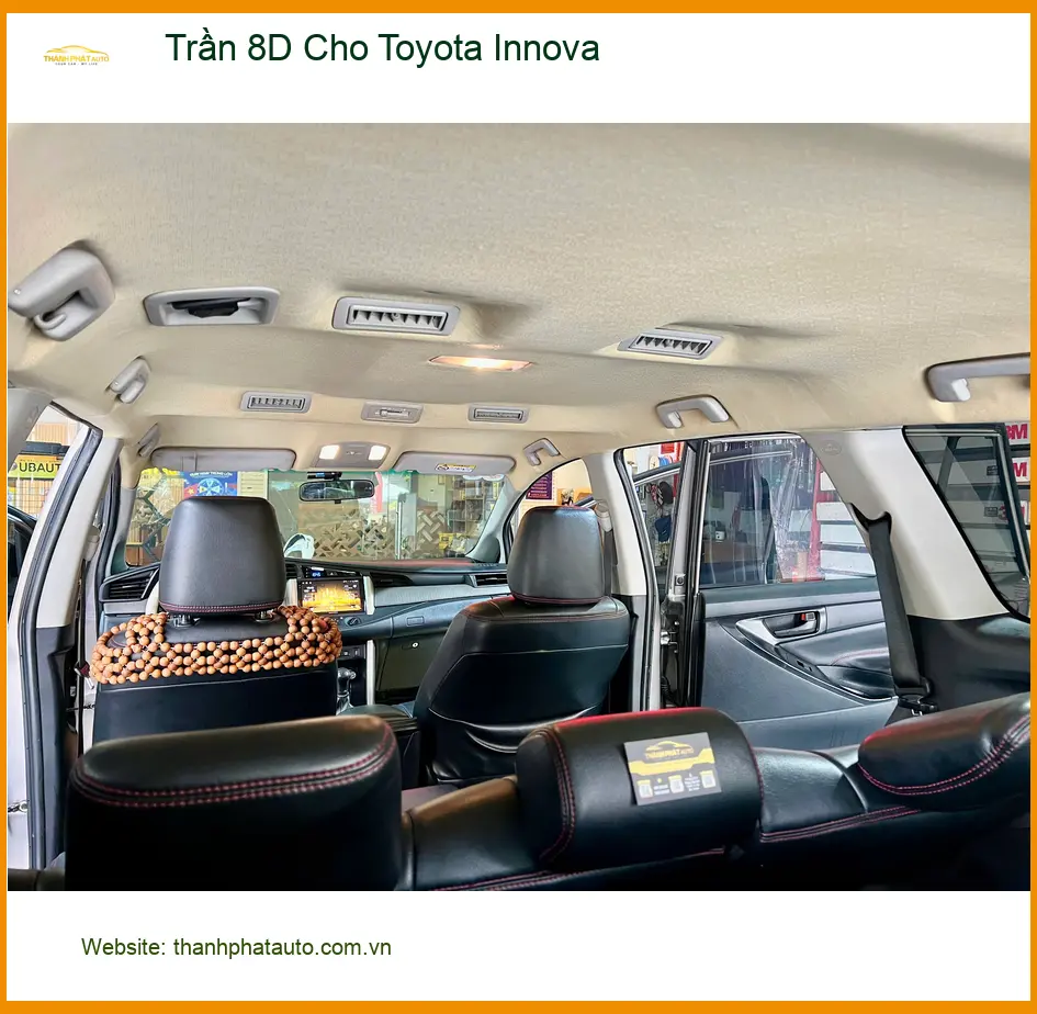 Chị Mỹ Duyên bọc Trần 8D Cho Toyota Innova Quận 1 để nâng tầm nội thất ảnh thực tế 2