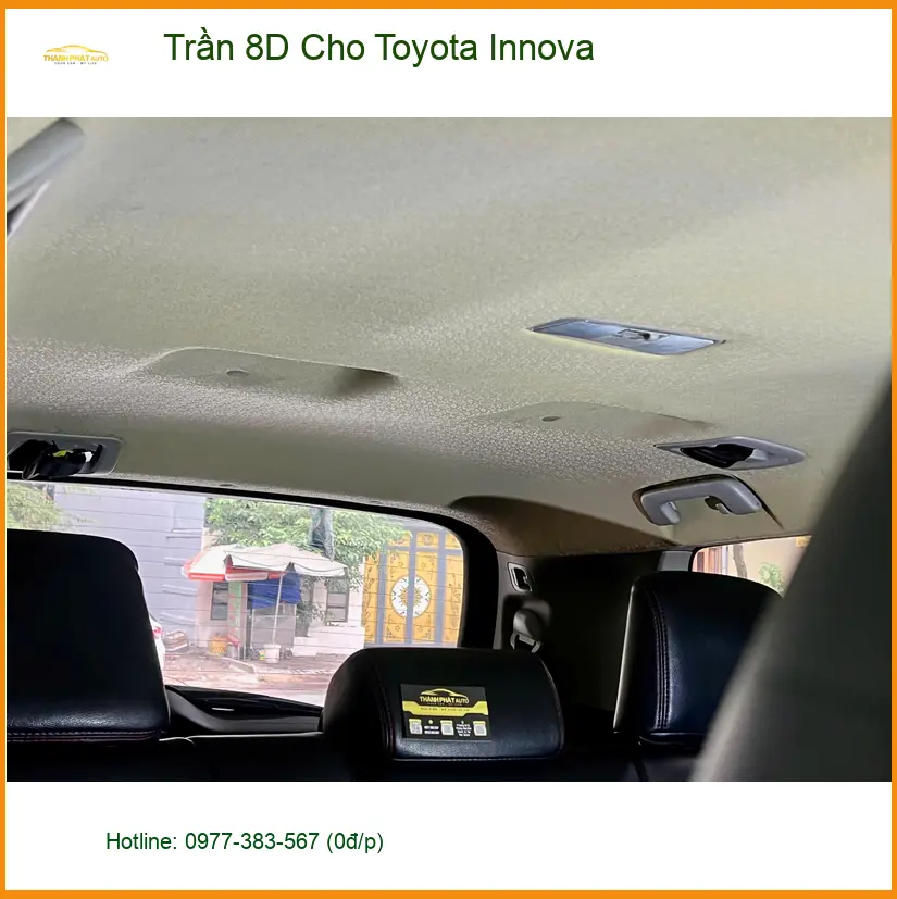 Chị Mỹ Duyên bọc Trần 8D Cho Toyota Innova Quận 1 để nâng tầm nội thất ảnh thực tế 3