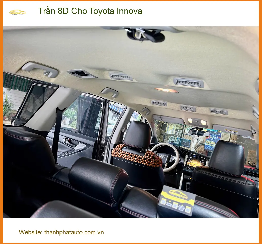 Anh Minh lắp Trần 8D cho Toyota Innova ở Thủ Đức để nâng tầm không gian nội thất xe