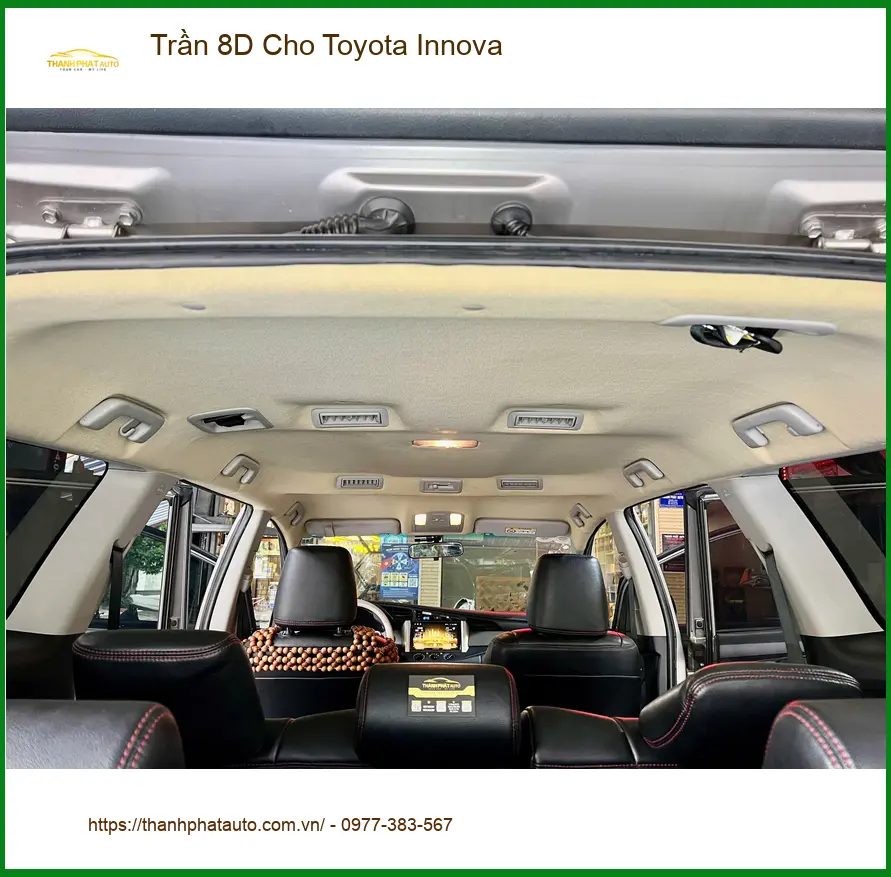 Địa chỉ bọc Trần 8D Toyota Innova uy tín cho Anh Cường tại Bình Chánh ảnh thực tế 2