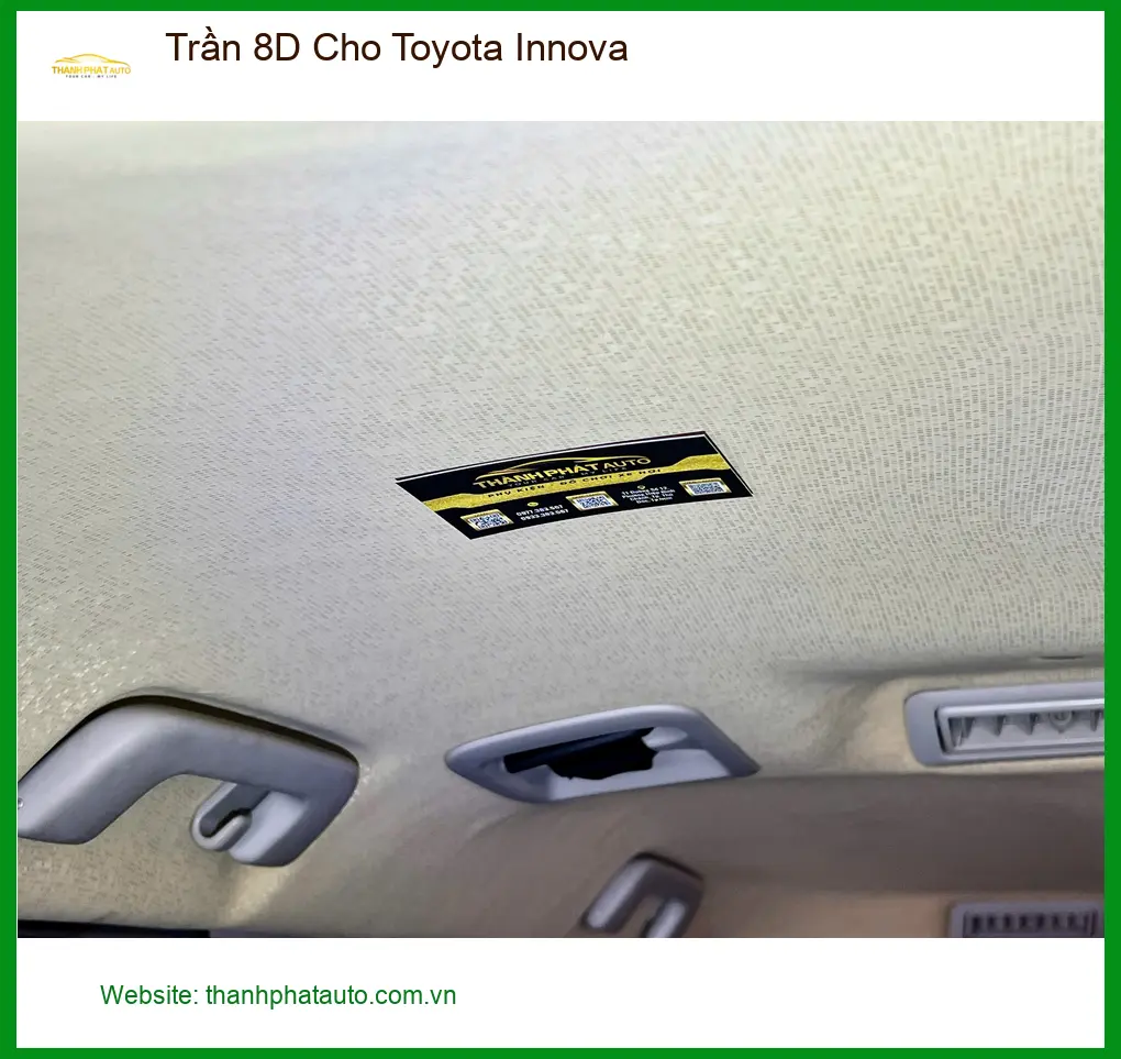 Địa chỉ bọc Trần 8D Toyota Innova uy tín cho Anh Cường tại Bình Chánh ảnh thực tế 4