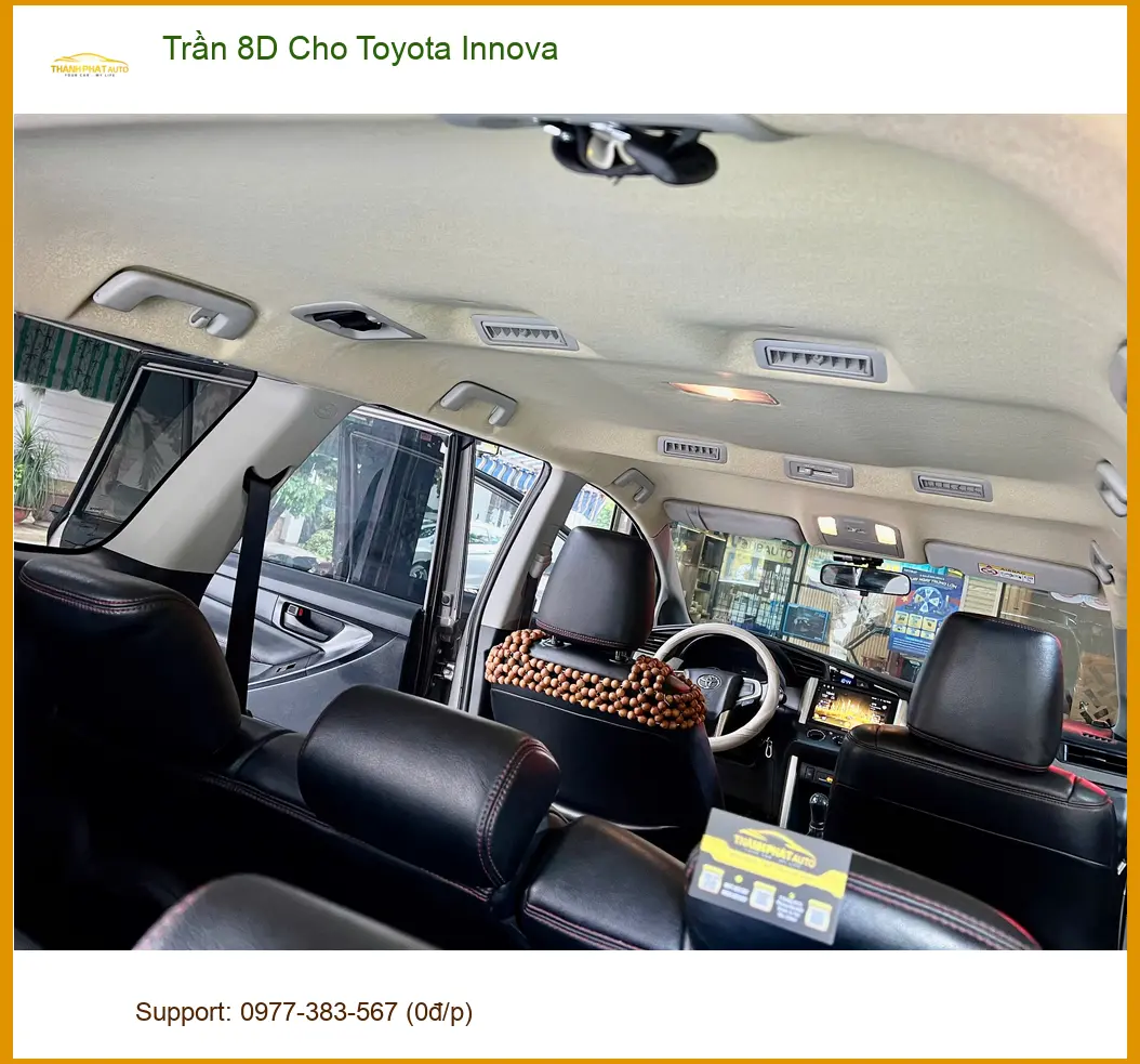 Địa chỉ bọc Trần 8D Toyota Innova uy tín cho Anh Cường tại Bình Chánh ảnh thực tế 5