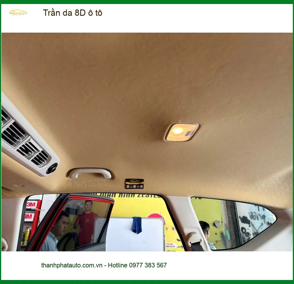 Chị Thanh bọc trần da 8D ô tô Kia K3 tại Quận 6 để nâng tầm không gian xe ảnh thực tế 3