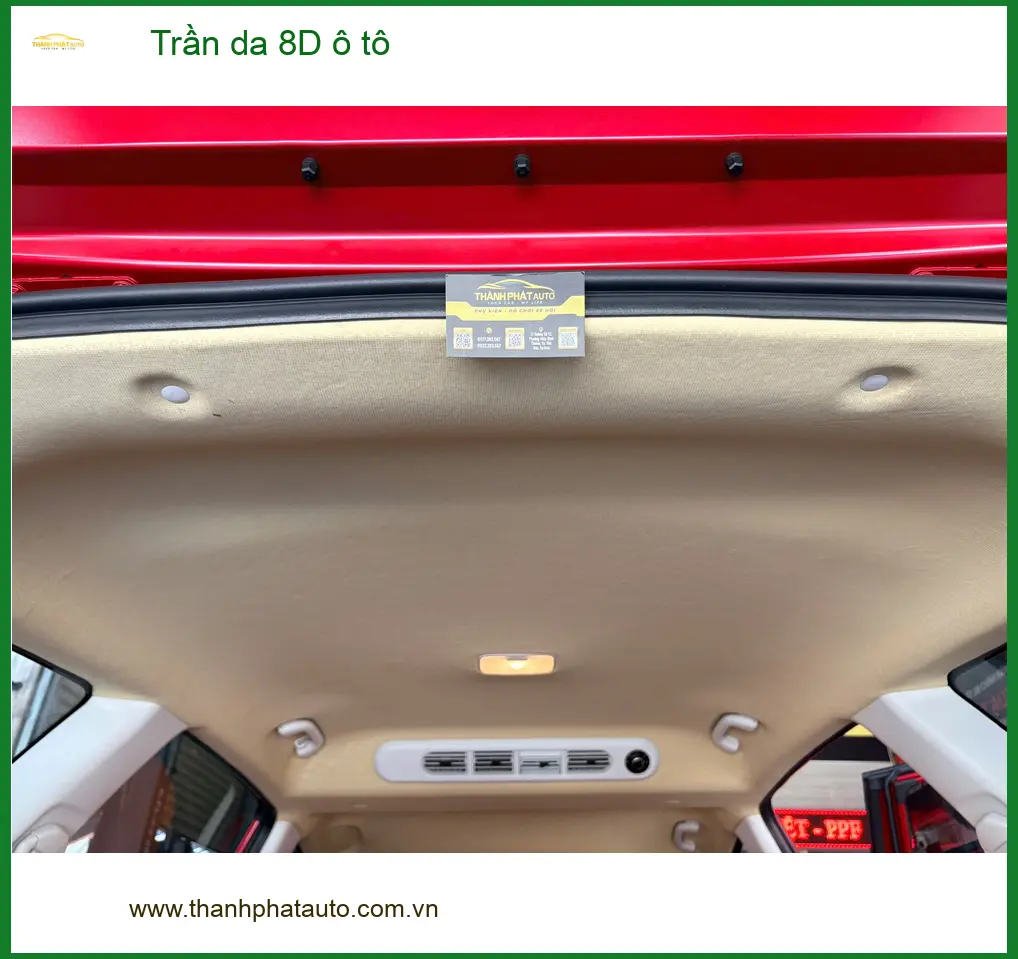 Cô Thảo bọc trần da 8D ô tô cho Hyundai Creta tại Quận 4 để xe sạch và sang hơn ảnh thực tế 4