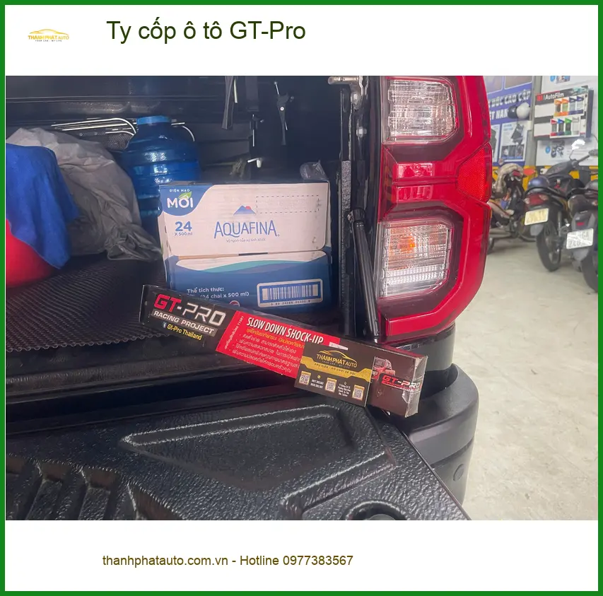 Anh Khải lắp Ty cốp ô tô GT-Pro cho Santa Fe tại Bình Thạnh ảnh thực tế 3
