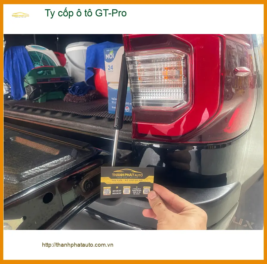 Anh Khải lắp Ty cốp ô tô GT-Pro cho Santa Fe tại Bình Thạnh ảnh thực tế 4