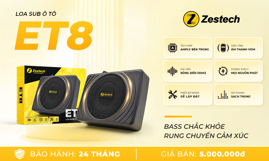 Loa Sub ET8 Zestech