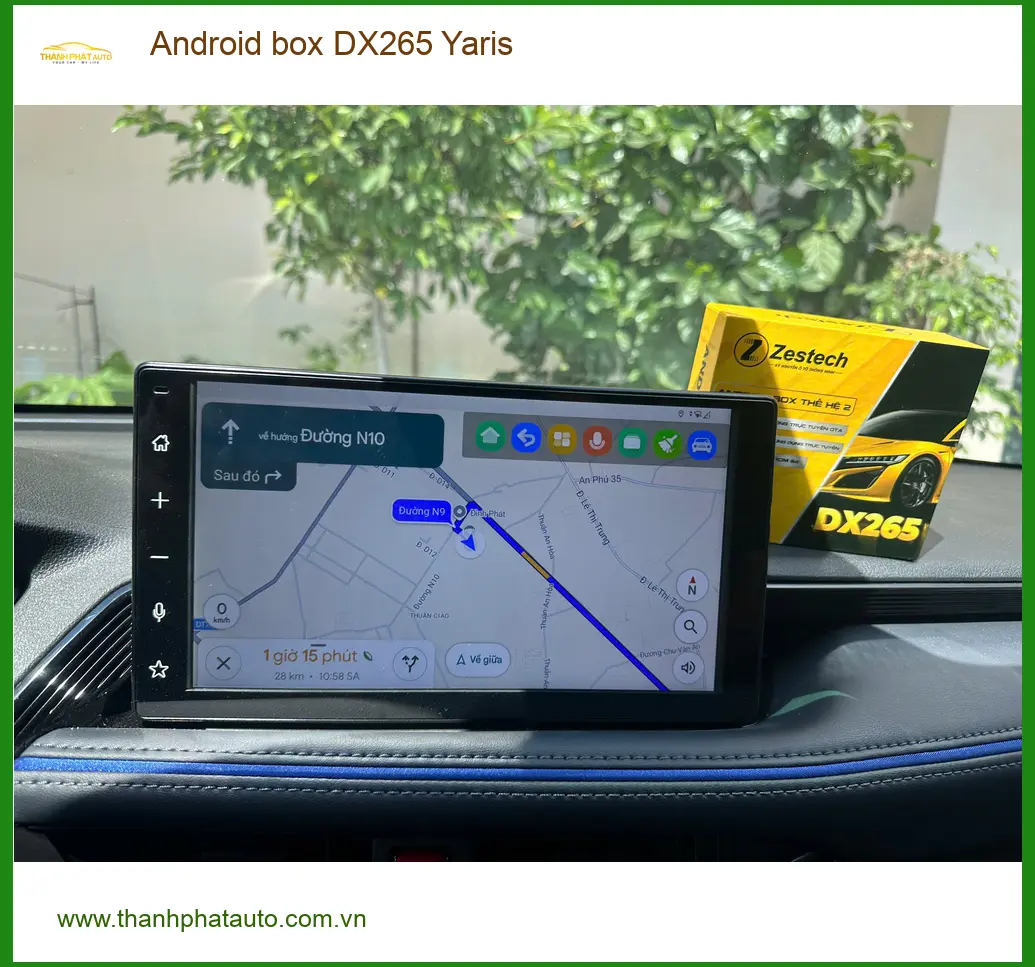 Anh Tùng lắp Android Box DX265 cho Yaris tại Quận Thủ Đức ảnh thực tế 2