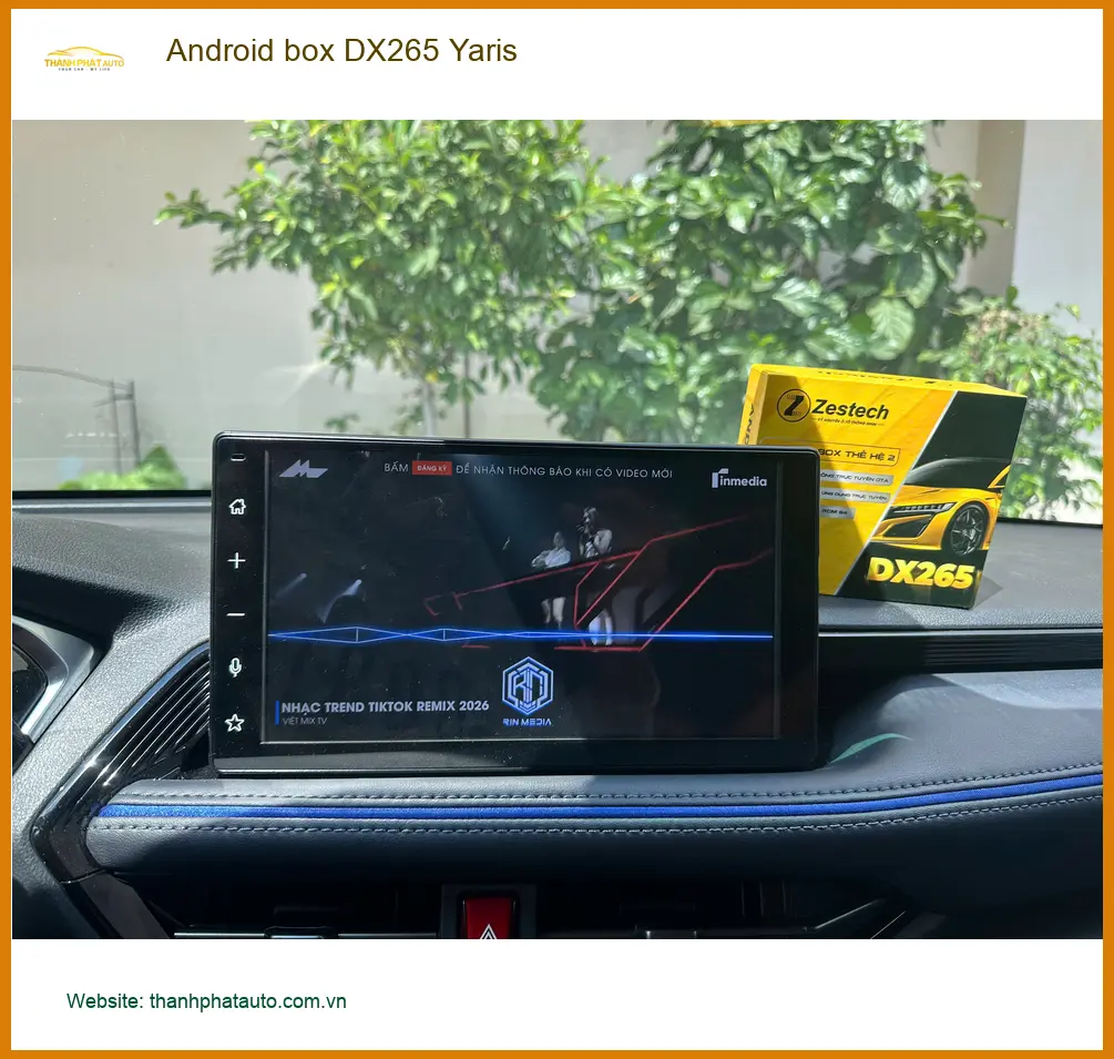 Anh Tùng lắp Android Box DX265 cho Yaris tại Quận Thủ Đức ảnh thực tế 3