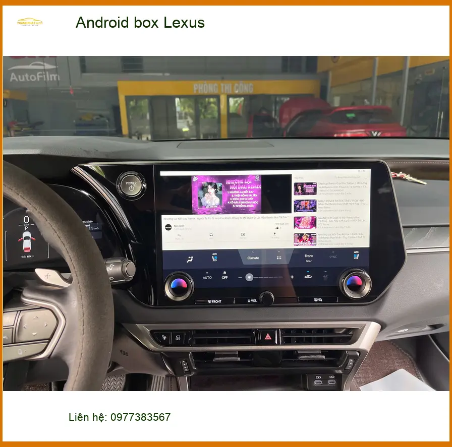 Anh Quang lắp Android Box Lexus RX 350 tại Quận 12 để có thêm nhiều tiện ích giải trí
